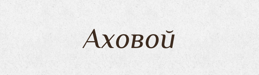 Аховой — Російсько-український академічний словник (А–П)