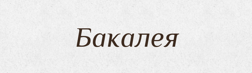 Бакалея — Російсько-український академічний словник (А–П)