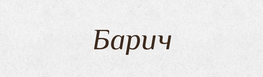 Барич — Російсько-український академічний словник (А–П)