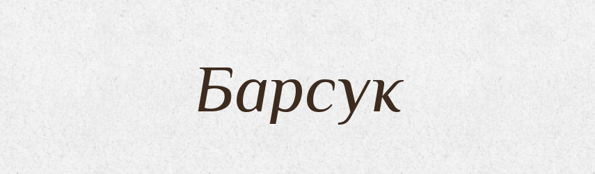 Барсук — Російсько-український академічний словник (А–П)