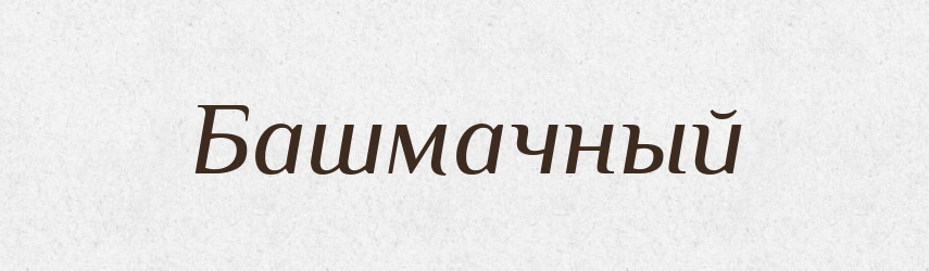 Башмачный — Російсько-український академічний словник (А–П)