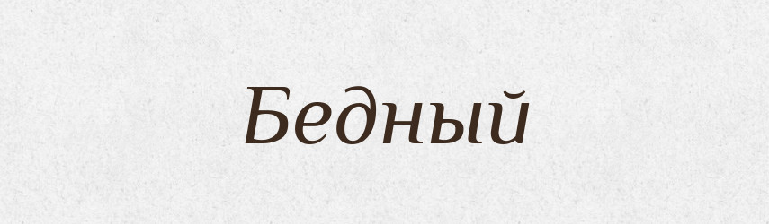 Бедный — Російсько-український академічний словник (А–П)