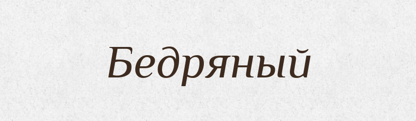 Бедряный — Російсько-український академічний словник (А–П)