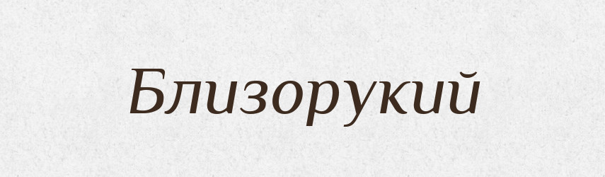 Близорукий — Російсько-український академічний словник (А–П)