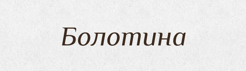 Болотина — Російсько-український академічний словник (А–П)