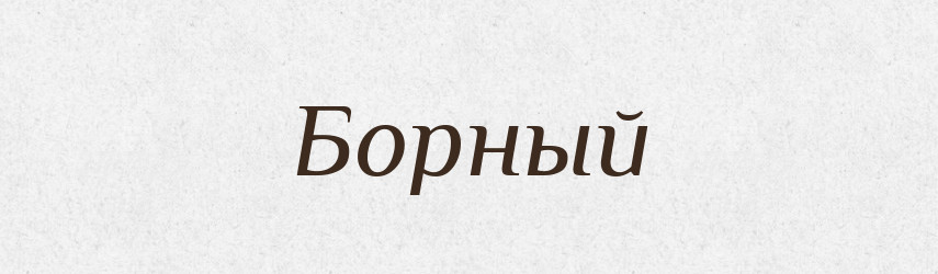 Борный — Російсько-український академічний словник (А–П)