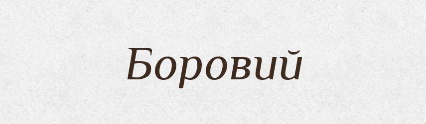 Боровий — Російсько-український академічний словник (А–П)