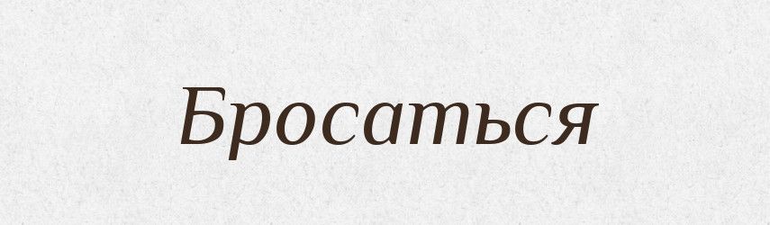 Бросаться — Російсько-український академічний словник (А–П)