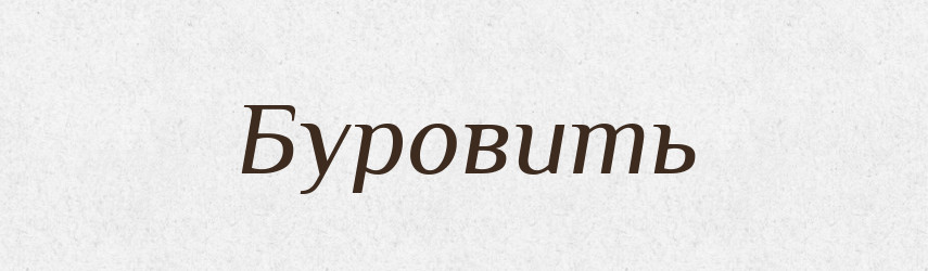 Буровить — Російсько-український академічний словник (А–П)