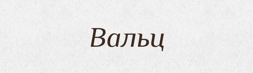 Вальц — Російсько-український академічний словник (А–П)