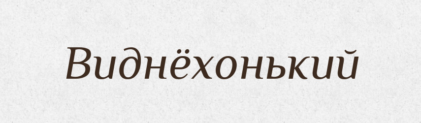 Виднёхонький — Російсько-український академічний словник (А–П)