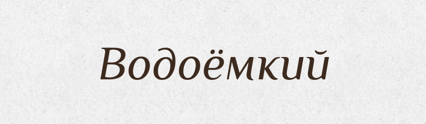 Водоёмкий — Російсько-український академічний словник (А–П)