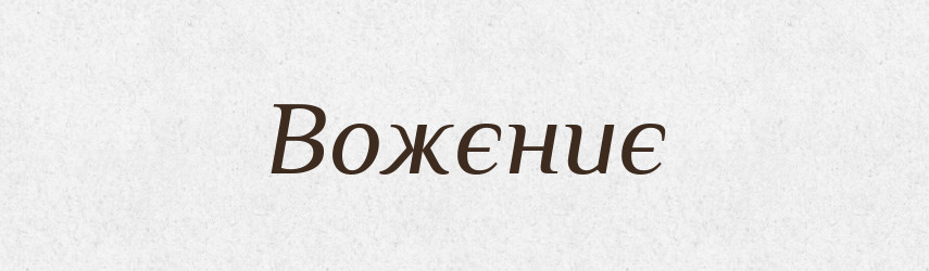 Вожєниє — Російсько-український академічний словник (А–П)