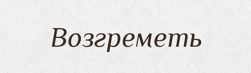 Возгреметь — Російсько-український академічний словник (А–П)