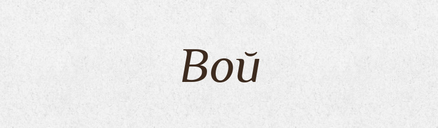 Вой — Російсько-український академічний словник (А–П)
