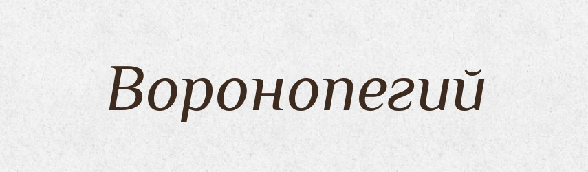 Воронопегий — Російсько-український академічний словник (А–П)