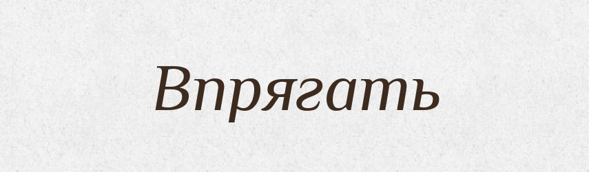 Впрягать — Російсько-український академічний словник (А–П)