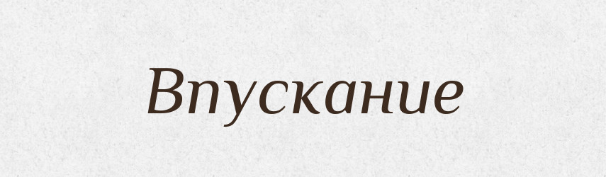 Впускание — Російсько-український академічний словник (А–П)