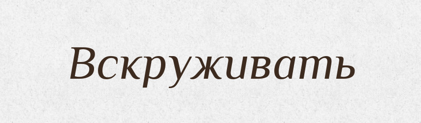 Вскруживать — Російсько-український академічний словник (А–П)
