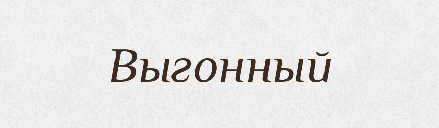 Выгонный — Російсько-український академічний словник (А–П)