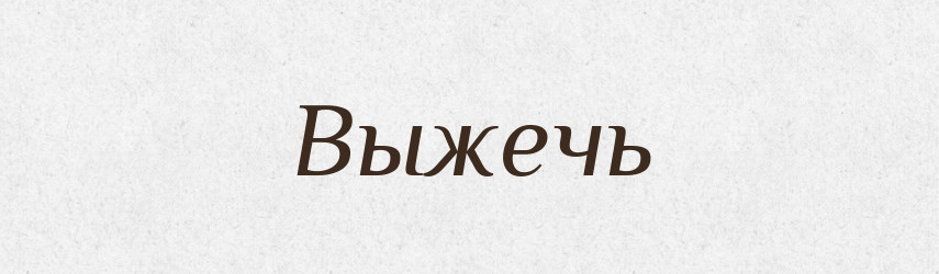 Выжечь — Російсько-український академічний словник (А–П)