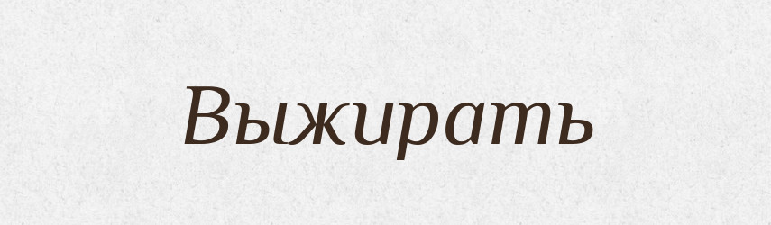 Выжирать — Російсько-український академічний словник (А–П)