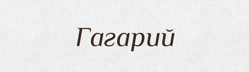 Гагарий — Російсько-український академічний словник (А–П)