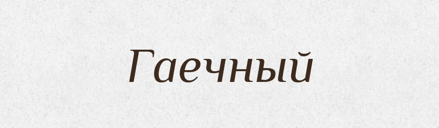 Гаечный — Російсько-український академічний словник (А–П)