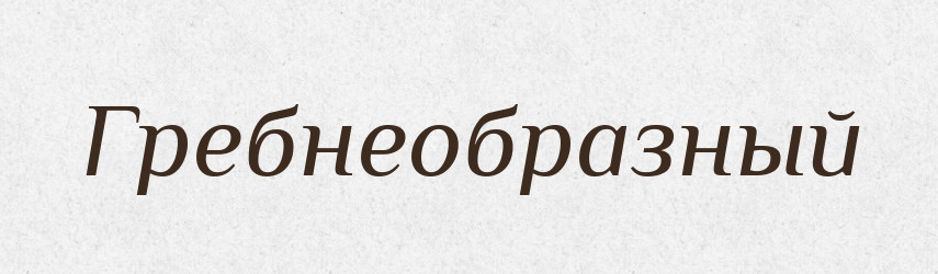 Гребнеобразный — Російсько-український академічний словник (А–П)