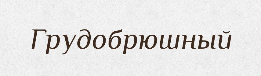 Грудобрюшный — Російсько-український академічний словник (А–П)