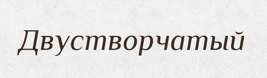 Двустворчатый — Російсько-український академічний словник (А–П)