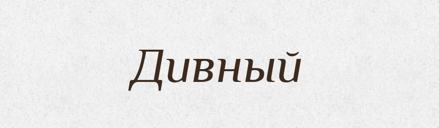 Дивный — Російсько-український академічний словник (А–П)