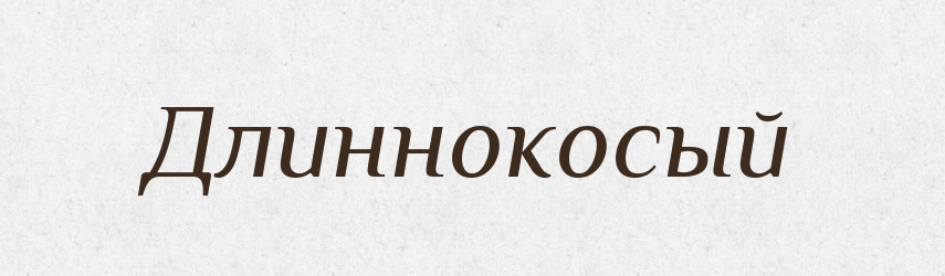 Длиннокосый — Російсько-український академічний словник (А–П)