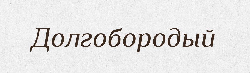 Долгобородый — Російсько-український академічний словник (А–П)