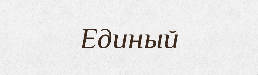 Единый — Російсько-український академічний словник (А–П)