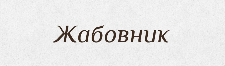 Жабовник — Російсько-український академічний словник (А–П)