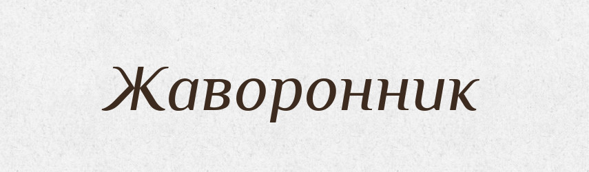 Жаворонник — Російсько-український академічний словник (А–П)