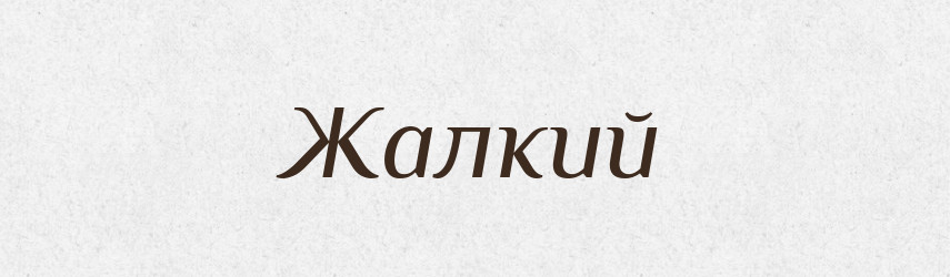 Жалкий — Російсько-український академічний словник (А–П)