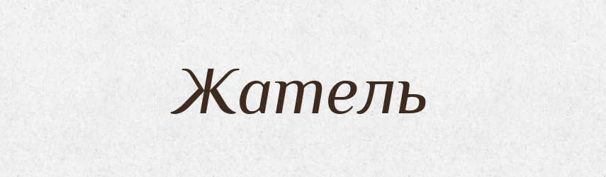 Жатель — Російсько-український академічний словник (А–П)