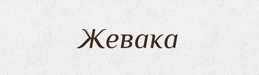 Жевака — Російсько-український академічний словник (А–П)