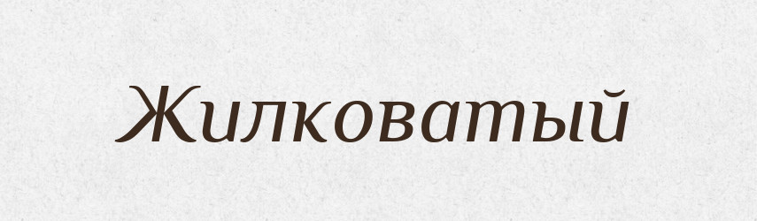 Жилковатый — Російсько-український академічний словник (А–П)