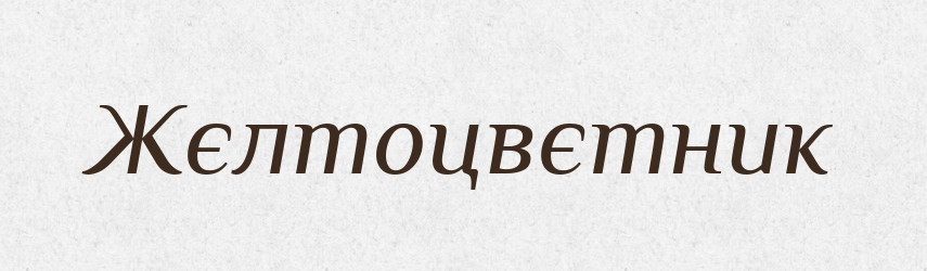 Жєлтоцвєтник — Російсько-український академічний словник (А–П)