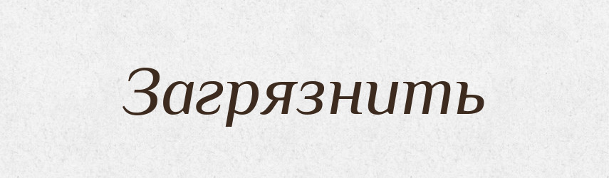 Загрязнить — Російсько-український академічний словник (А–П)