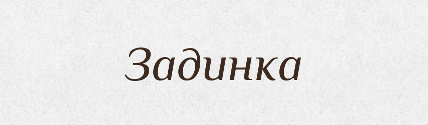 Задинка — Російсько-український академічний словник (А–П)