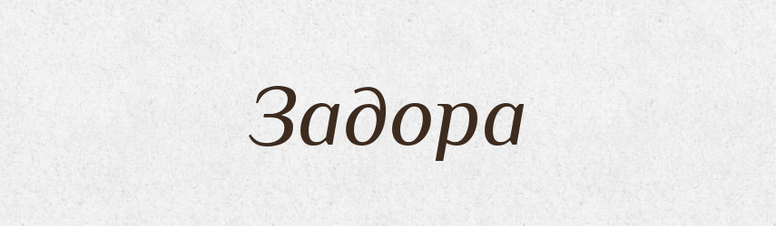 Задора — Російсько-український академічний словник (А–П)