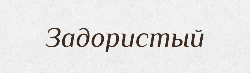 Задористый — Російсько-український академічний словник (А–П)
