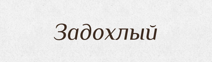 Задохлый — Російсько-український академічний словник (А–П)