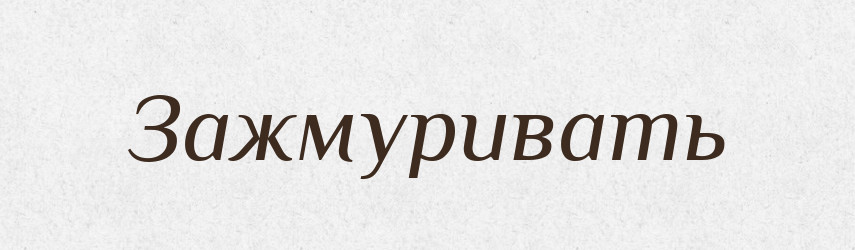 Зажмуривать — Російсько-український академічний словник (А–П)