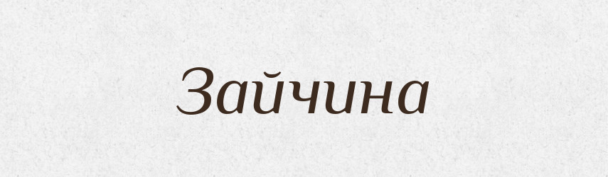 Зайчина — Російсько-український академічний словник (А–П)