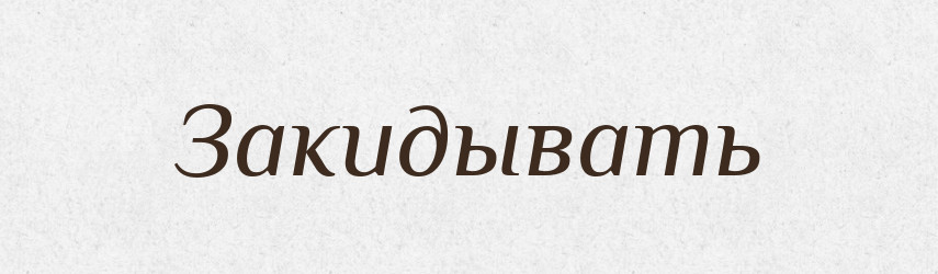 Закидывать — Російсько-український академічний словник (А–П)